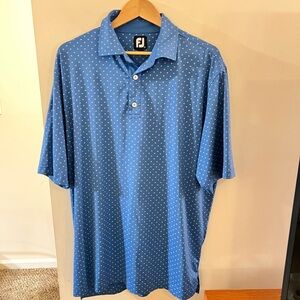 Foot Joy men’s blue X-Leg polo shirt